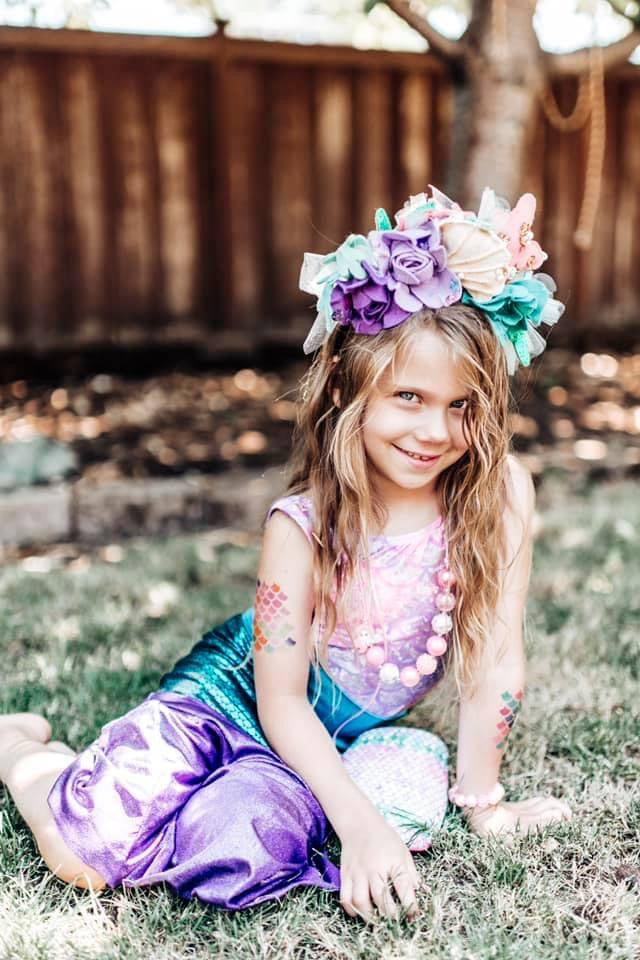 Over the Top Mermaid Floral Fascinator