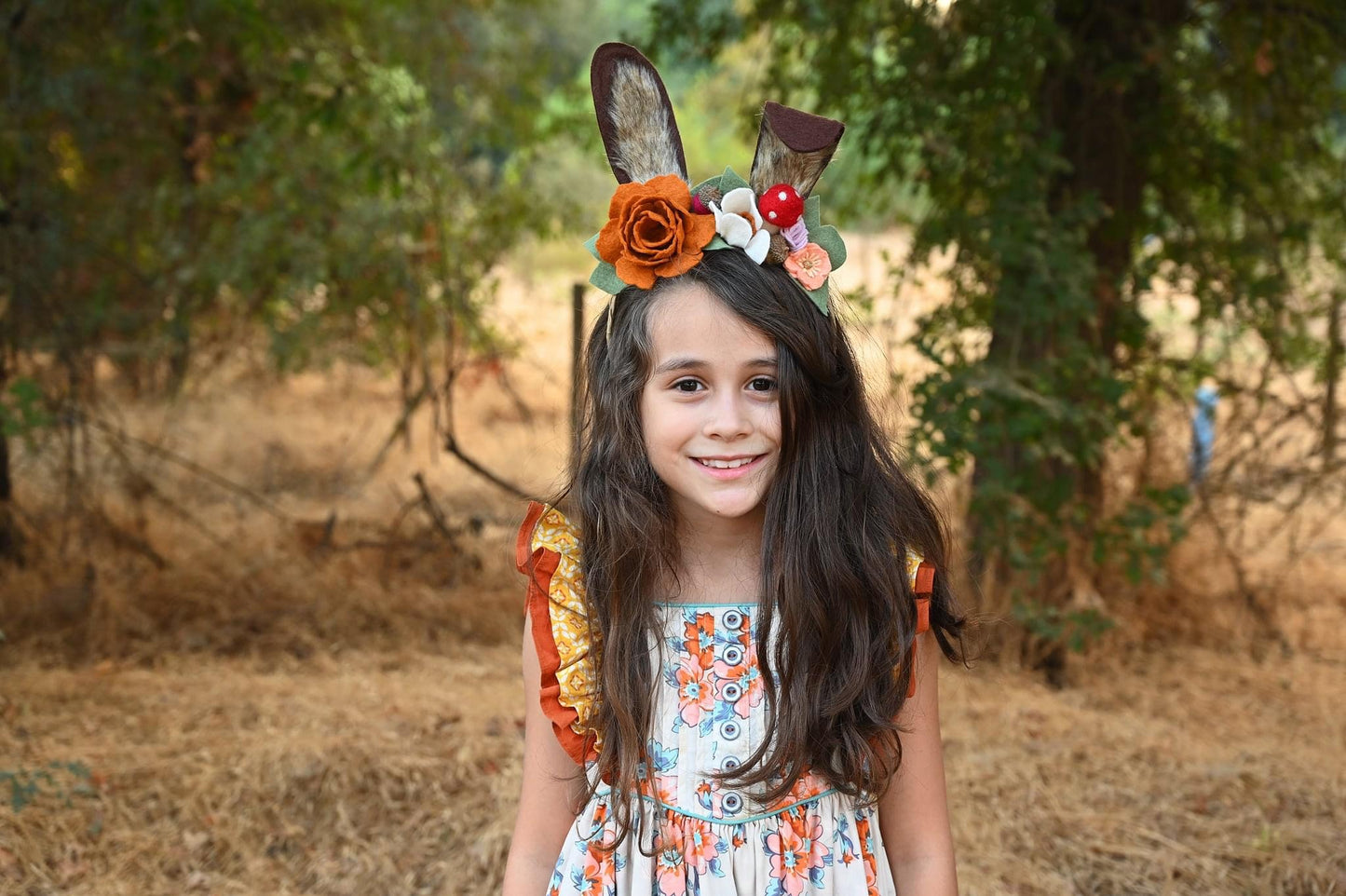 Long Ears &. Bear set of Headband | Woodlands Collection