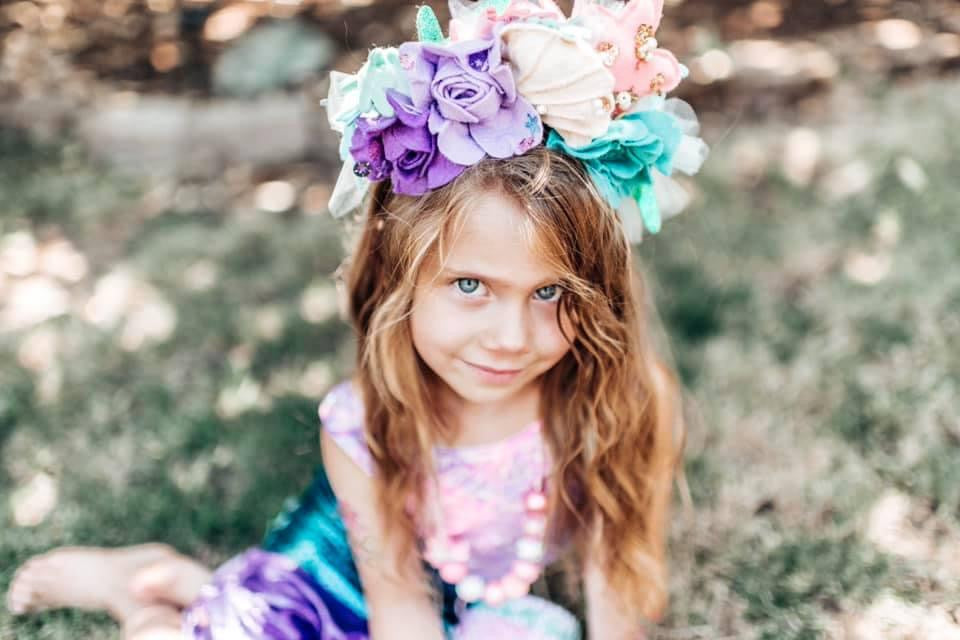 Over the Top Mermaid Floral Fascinator