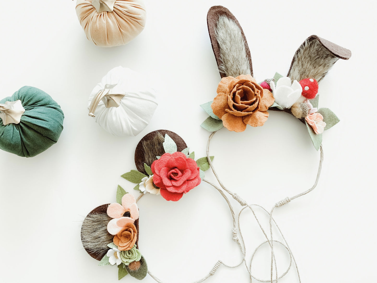 Long Ears &. Bear set of Headband | Woodlands Collection