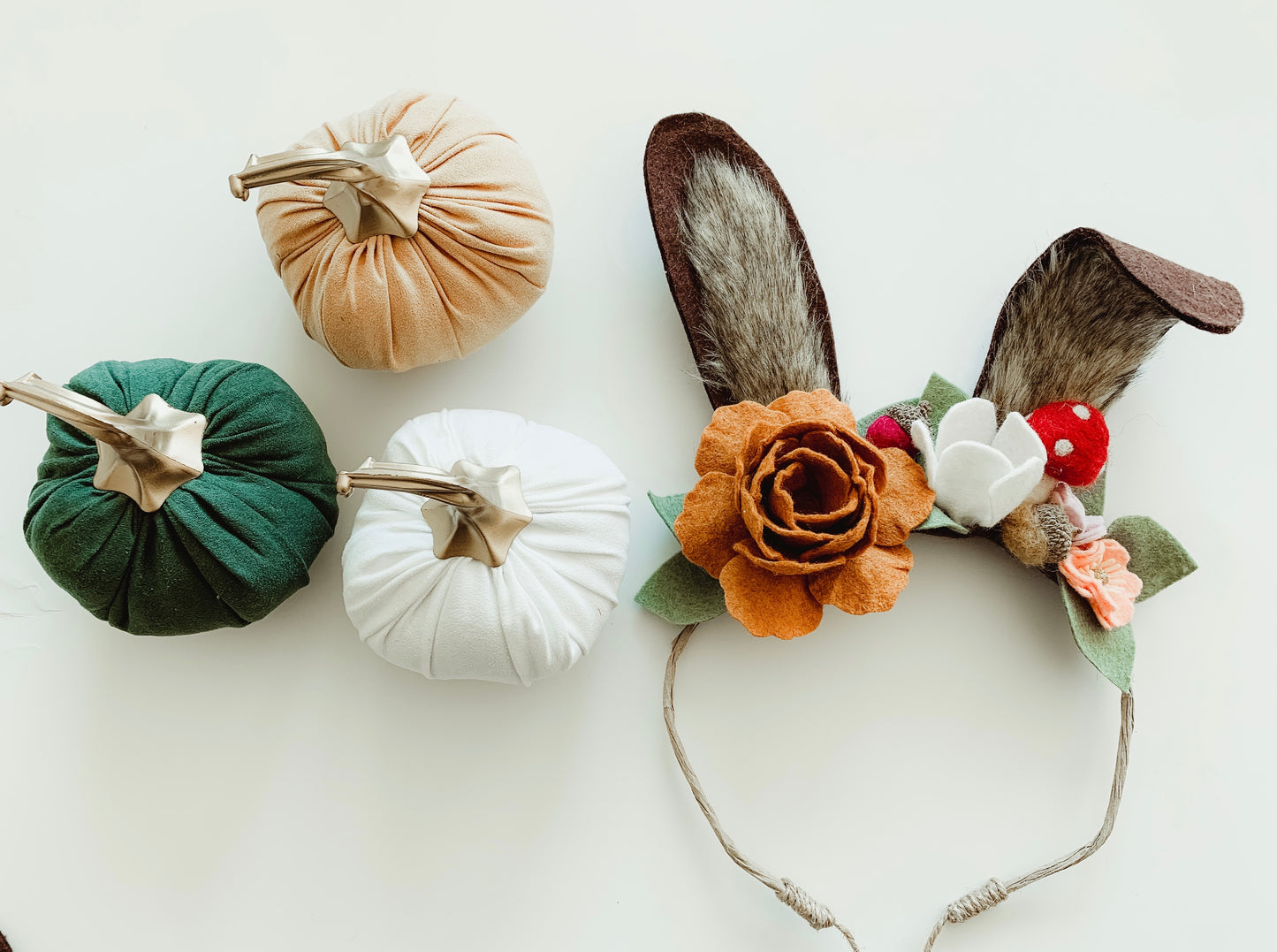 Long Ears &. Bear set of Headband | Woodlands Collection