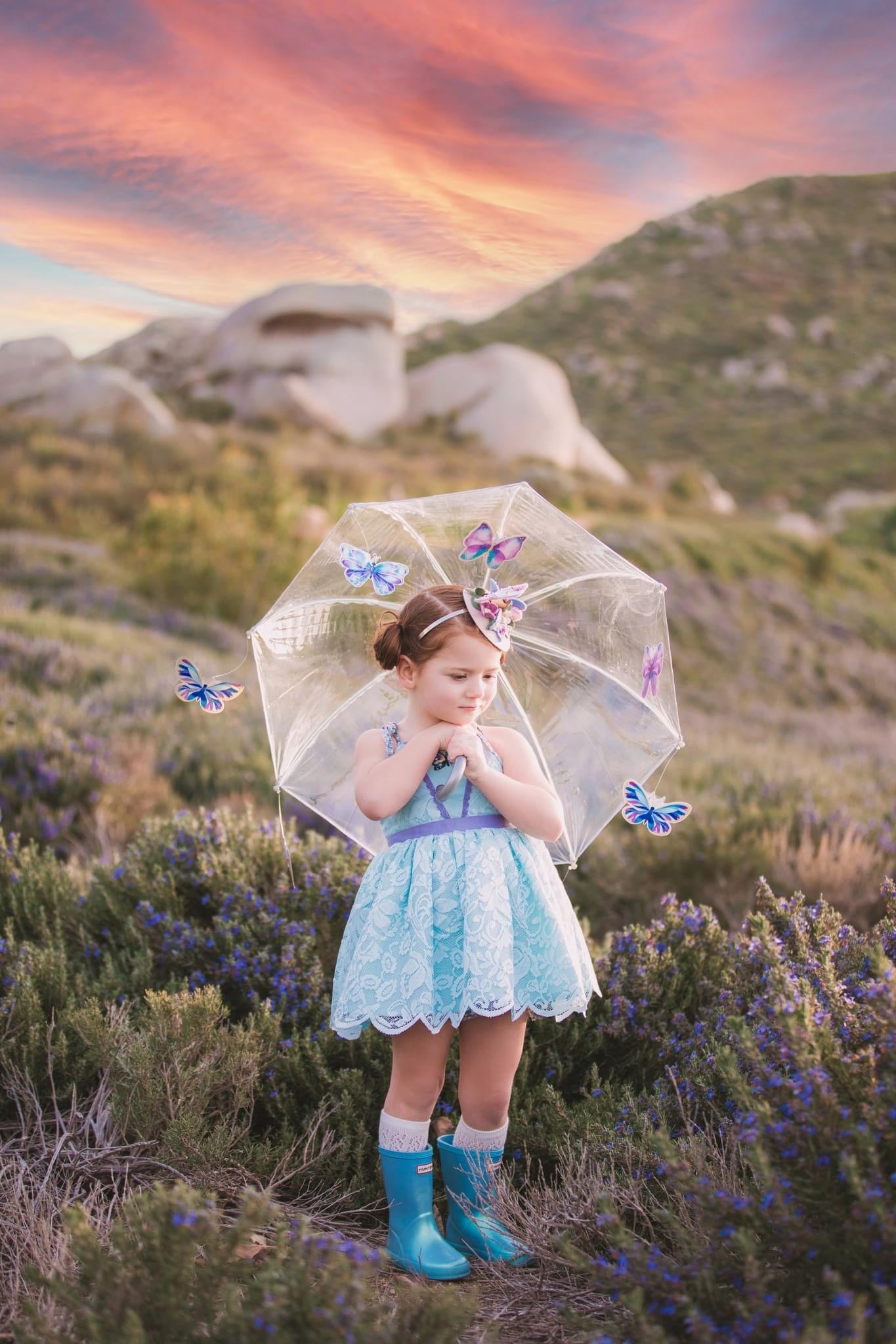 Petite Fille Papillon Mini Toper