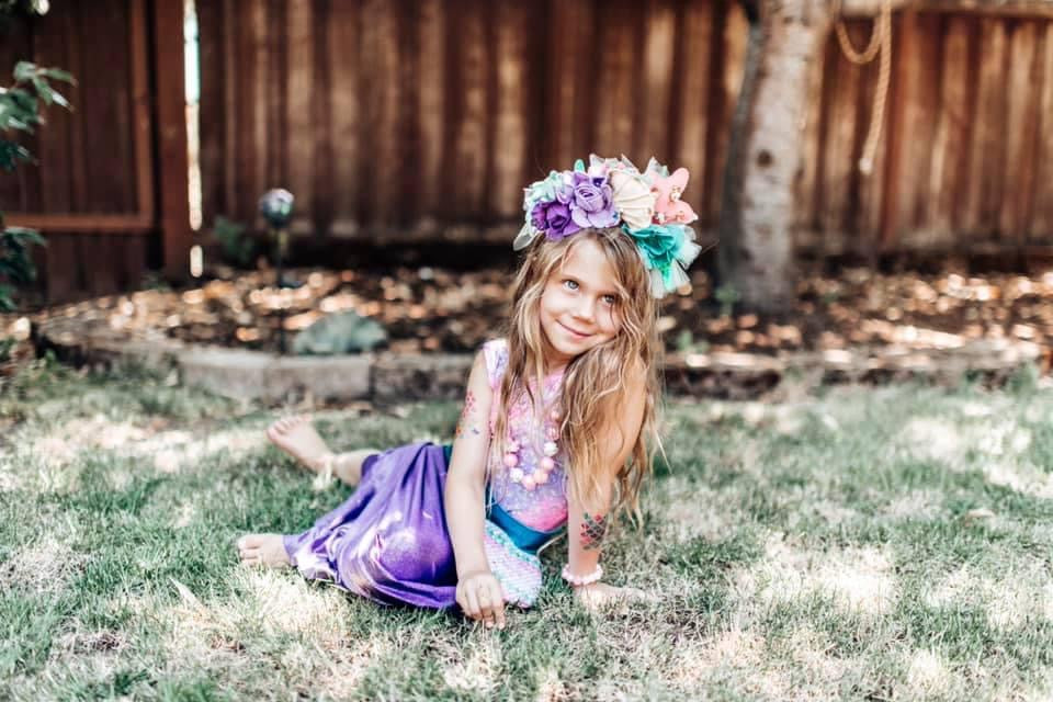 Over the Top Mermaid Floral Fascinator