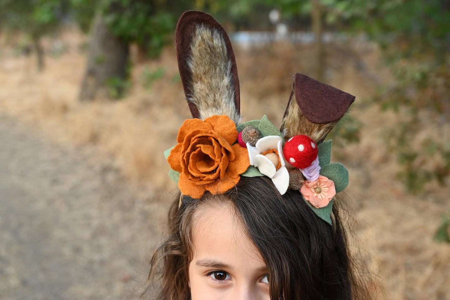 Long Ears &. Bear set of Headband | Woodlands Collection