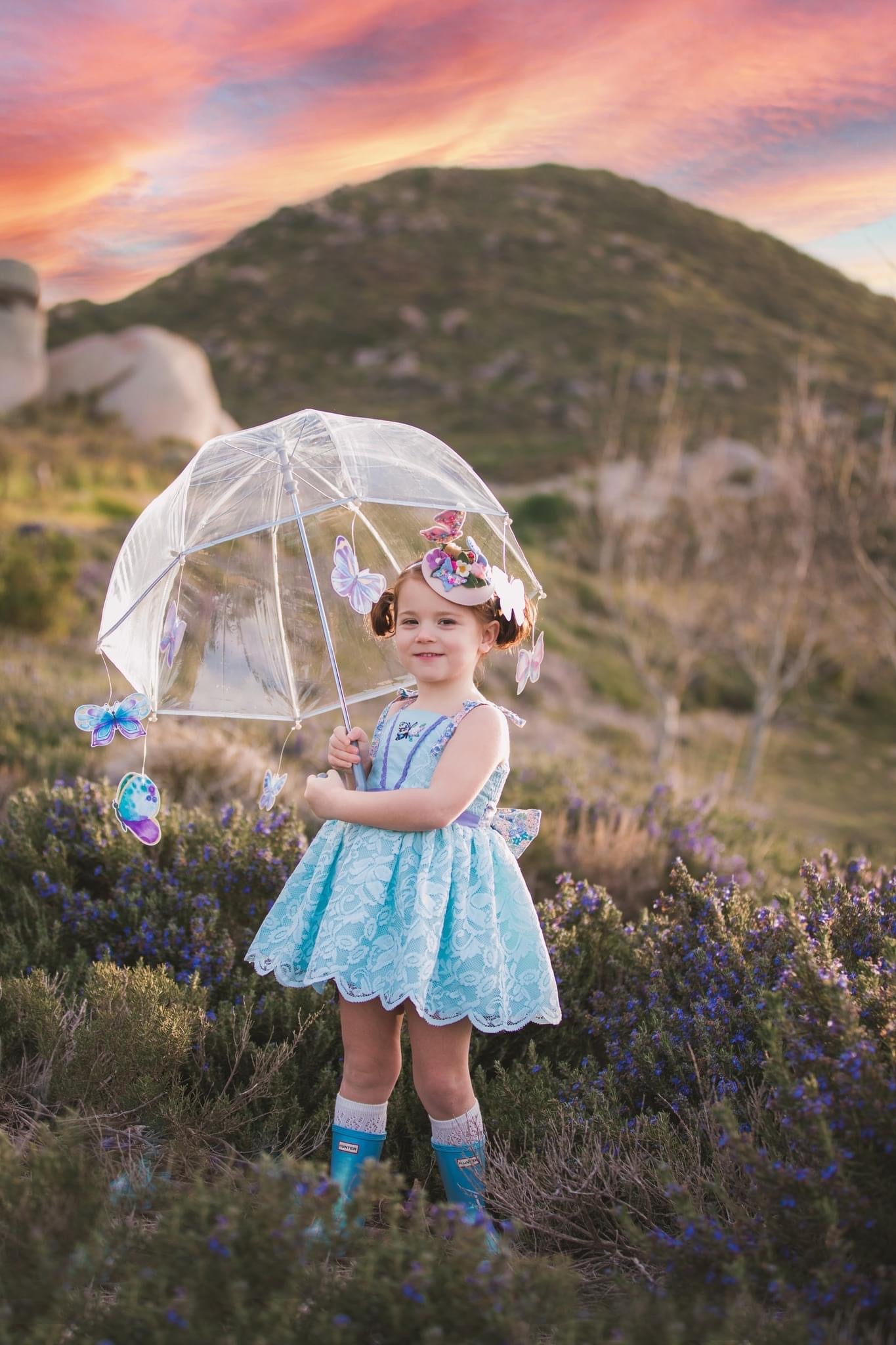 Petite Fille Papillon Mini Toper