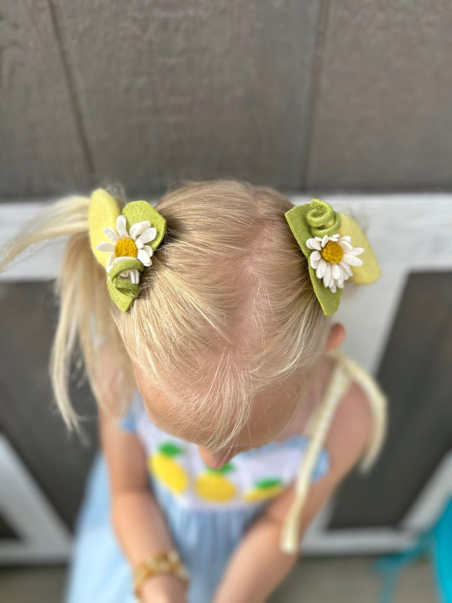 Lemon Zest Hair Clips