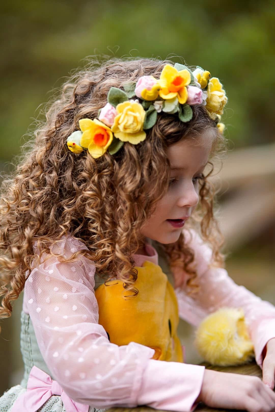 Sweet Daffodils Floral Halo