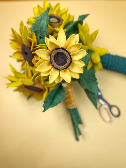 Felt Sunflower Stems|| Bouquet