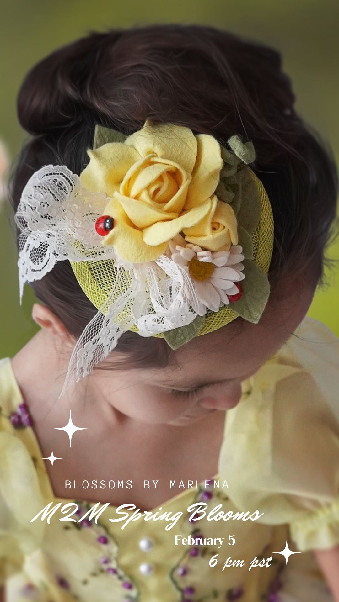 M2M Buttercup Spring Fascinator