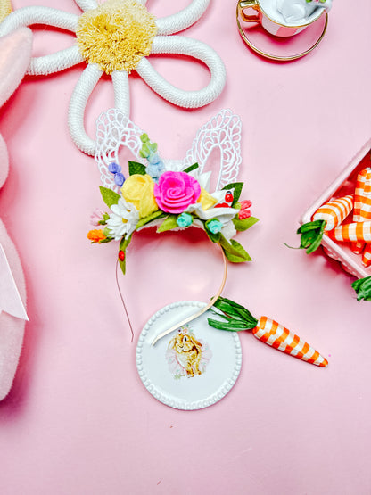 Clara Embroidery Floral Ear headband