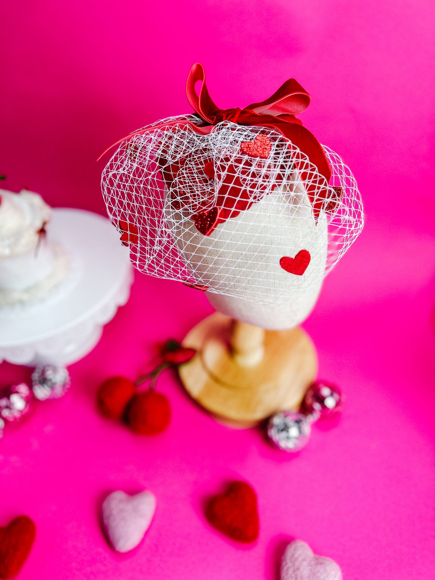 Sweetheart Heart Fascinator