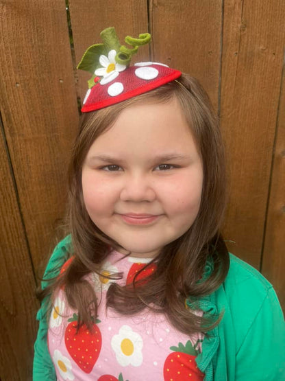 Red Strawberry Mini Fascinator