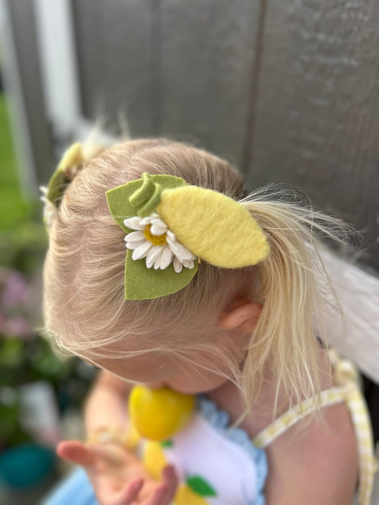 Lemon Zest Hair Clips