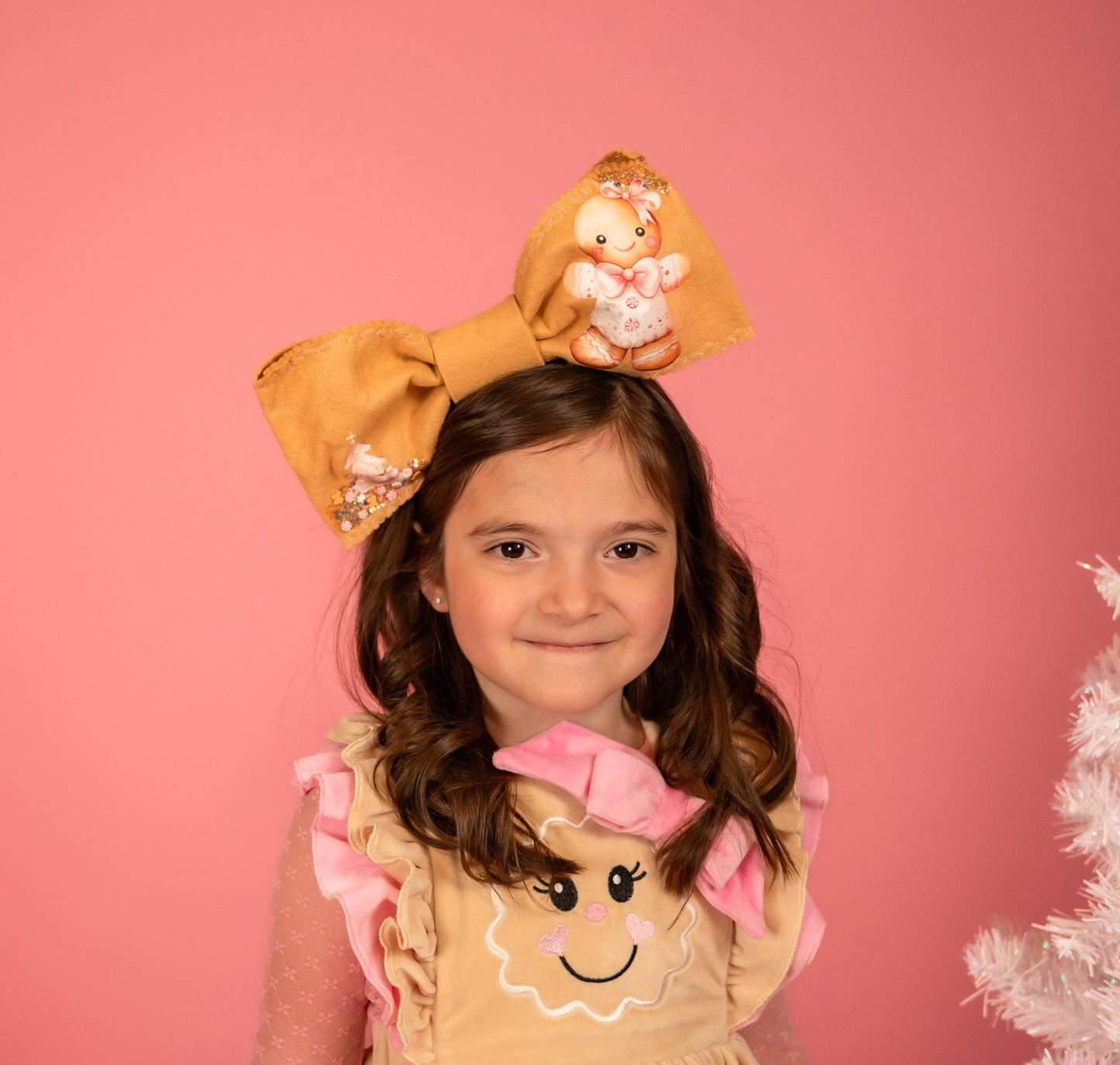 Gingerbread Girl Oversize Bow