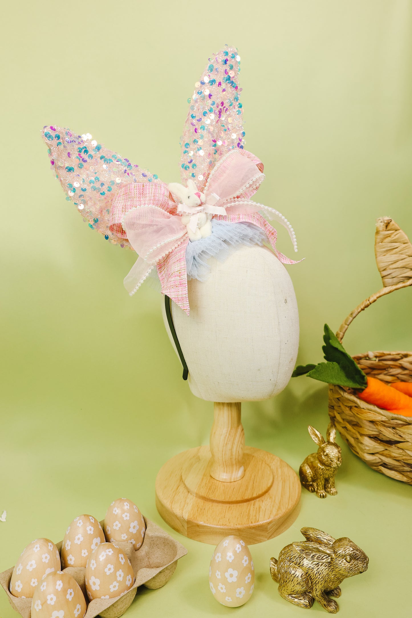 Sparkling Bunny Headband