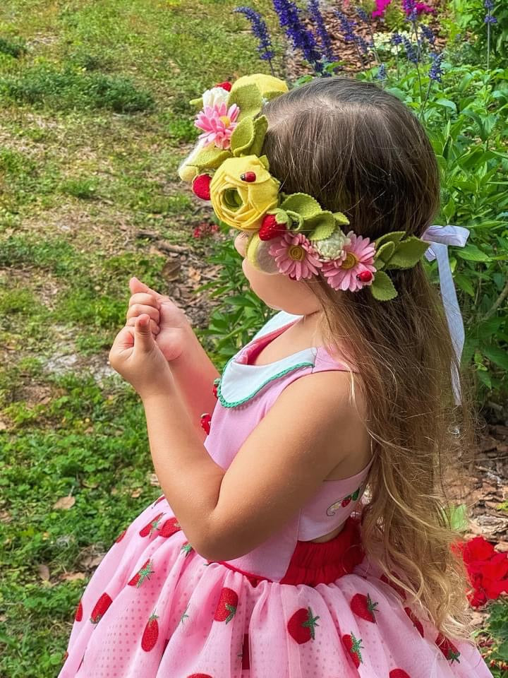 Pink Lemonade Floral Halo