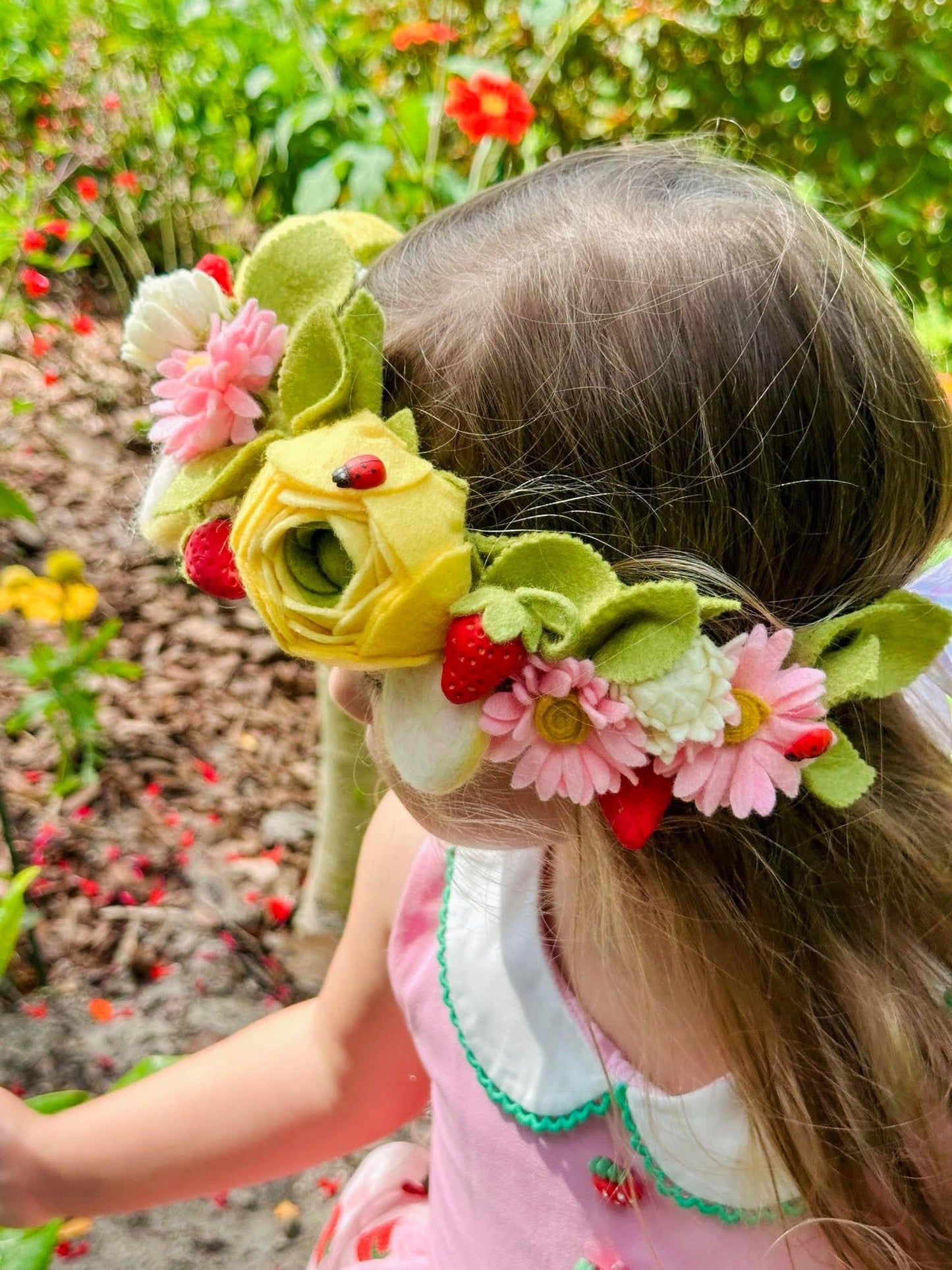 Pink Lemonade Floral Halo