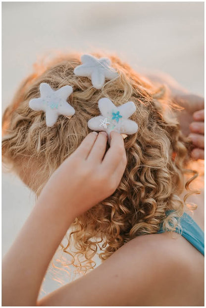 Sea Mist Trio Star Clip Set