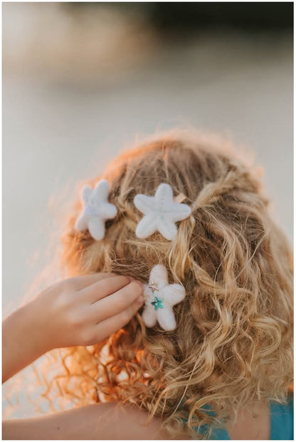 Sea Mist Trio Star Clip Set