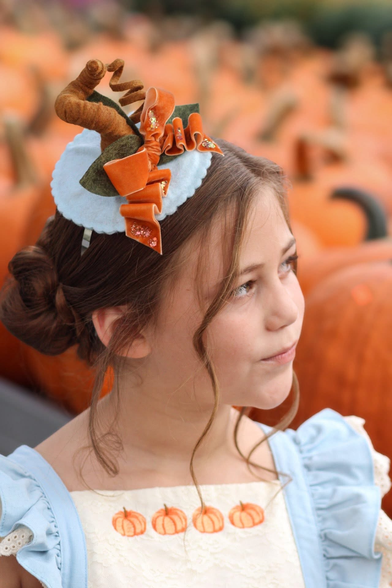 Baby Blue Pumpkin Topper