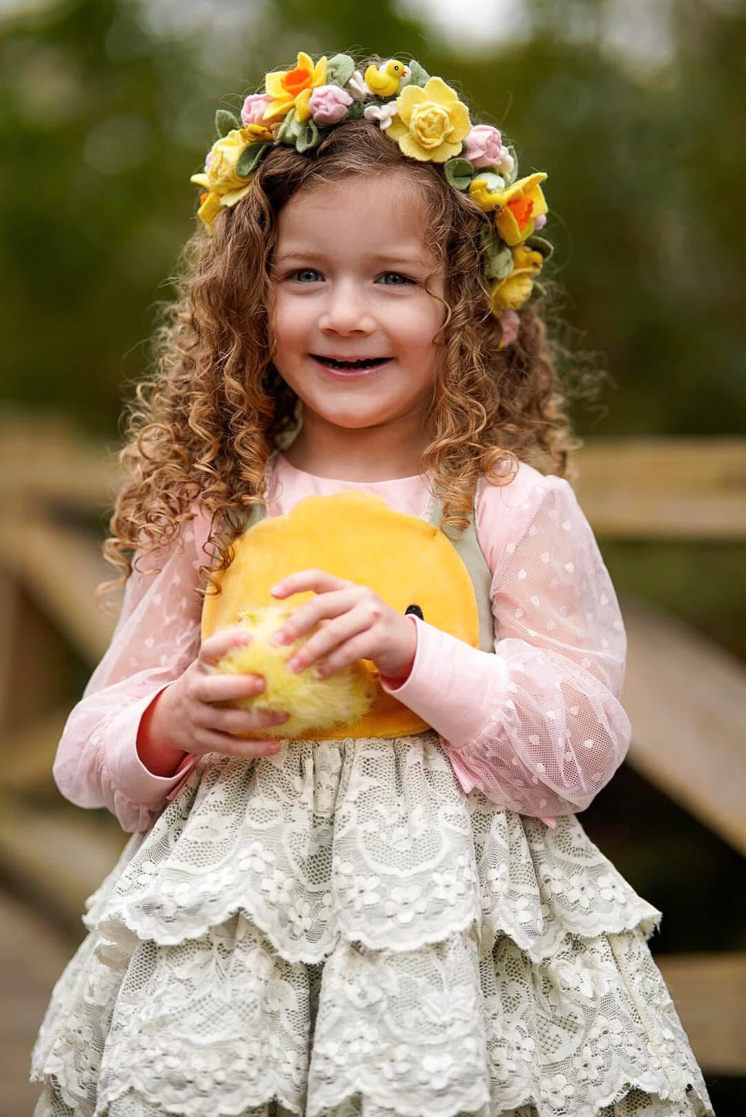 Sweet Daffodils Floral Halo