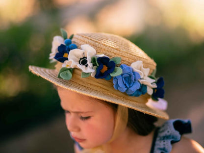 Blueberries Delight Boaters Hat