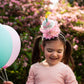 Mint Pompom Birthday Cake