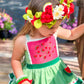 Watermelon Slice Floral Halo