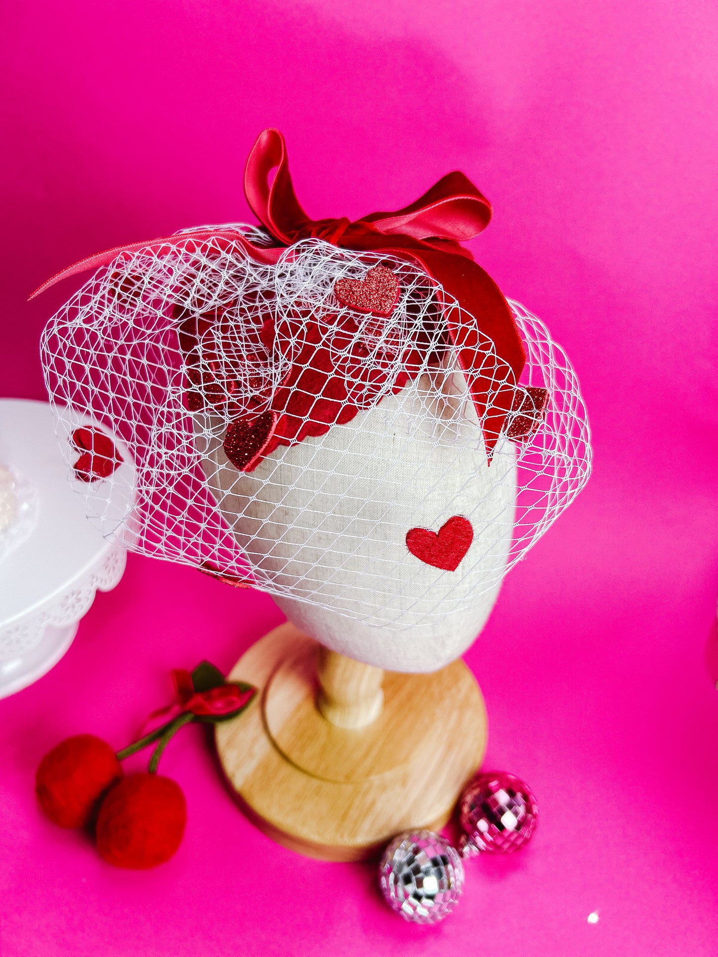 Sweetheart Heart Fascinator