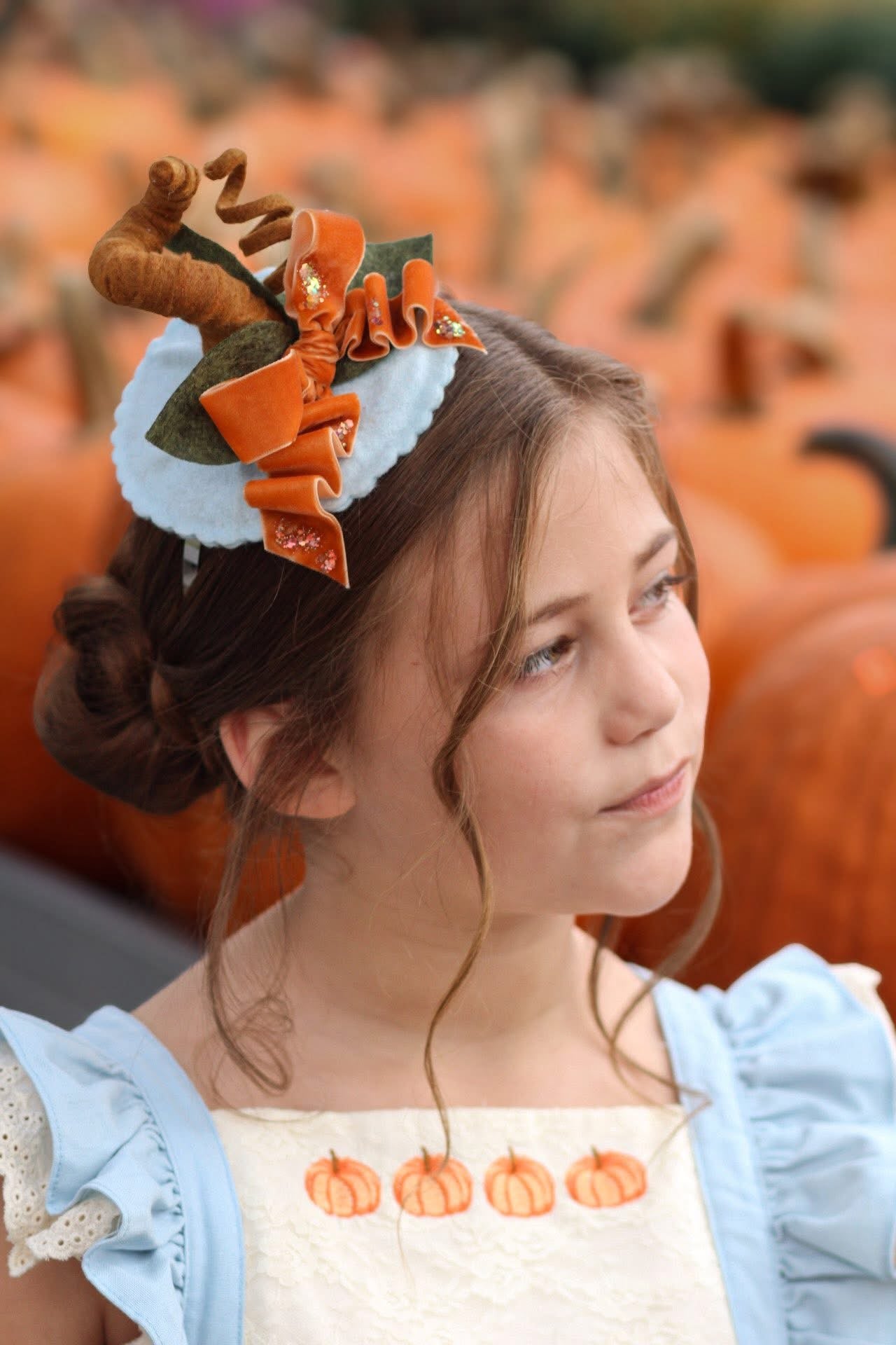 Baby Blue Pumpkin Topper