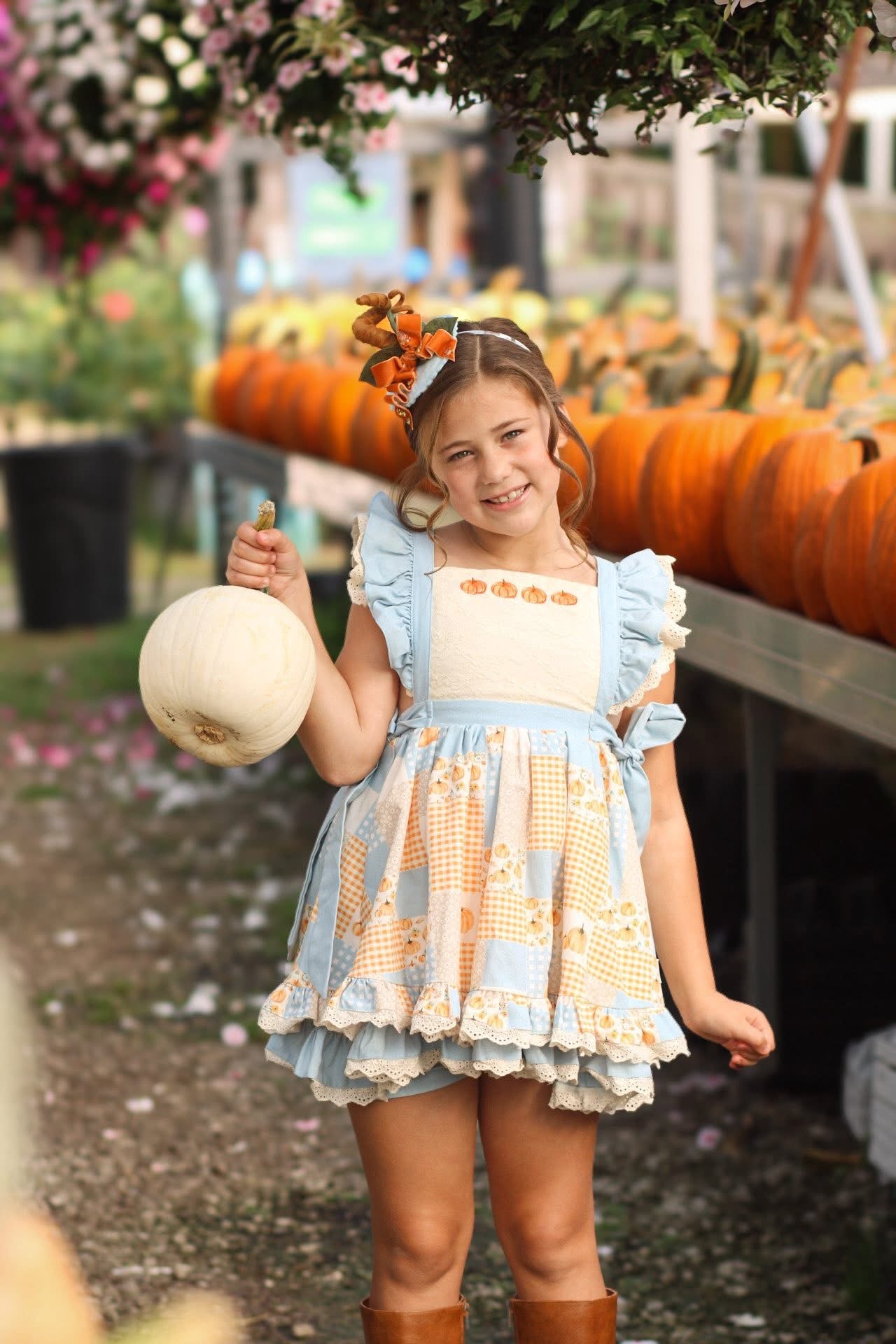 Baby Blue Pumpkin Topper