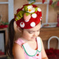 Strawberry Round  Fascinator