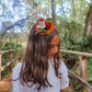 Mini Orange Fascinator