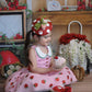 Strawberry Round  Fascinator