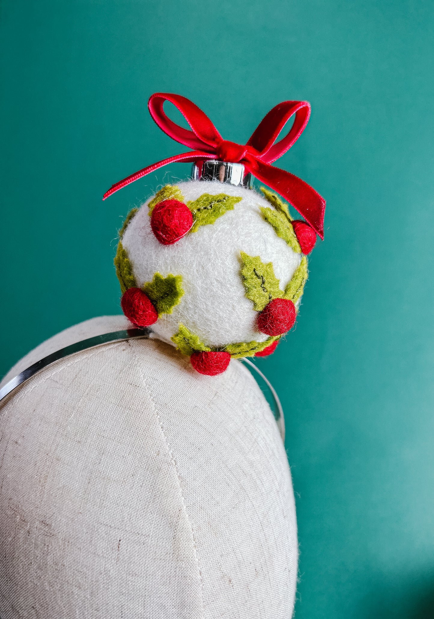 Holly Berries Ornament Headband