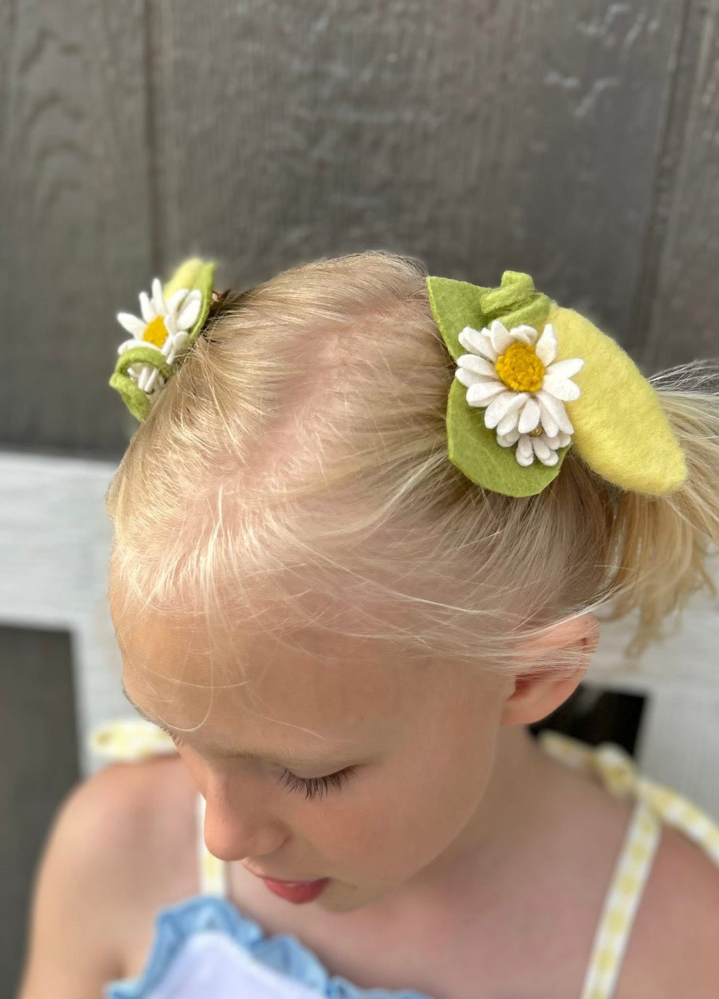 Lemon Zest Hair Clips