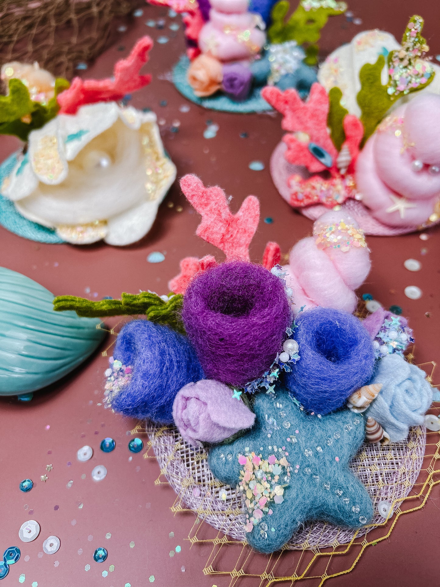 Marine Anemone Fascinator