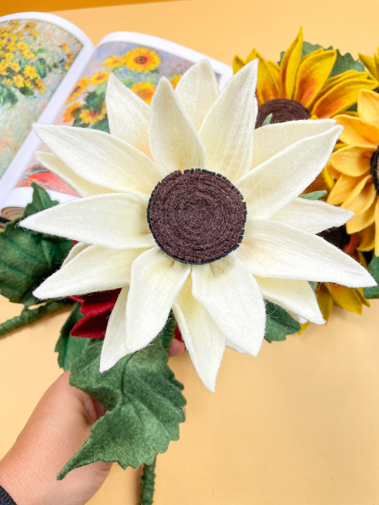 Felt Sunflower Stems|| Bouquet