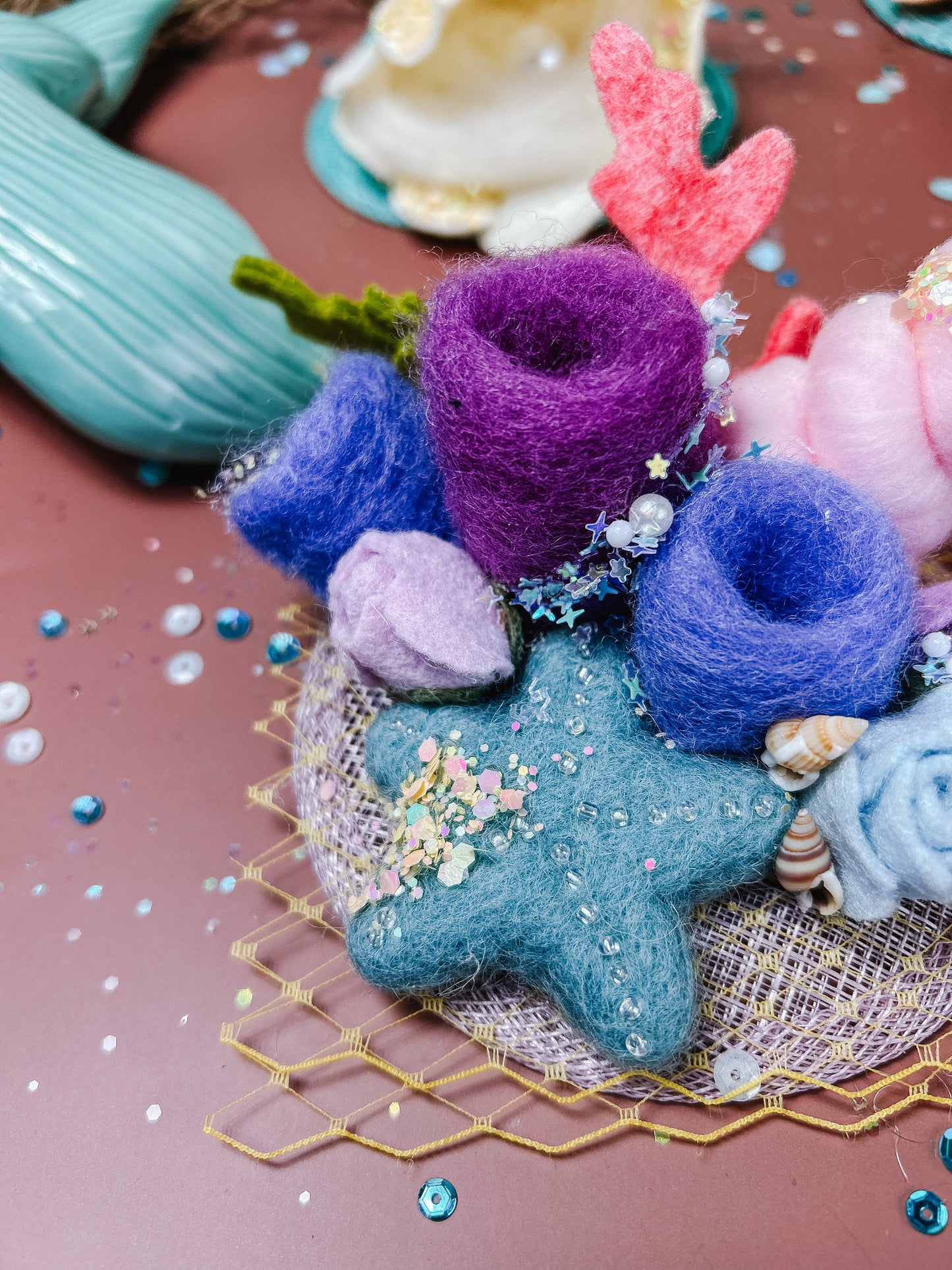 Marine Anemone Fascinator