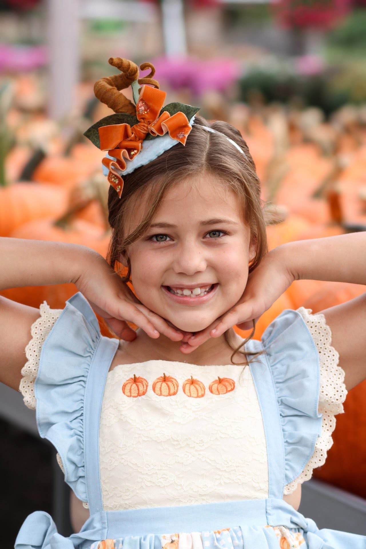 Baby Blue Pumpkin Topper