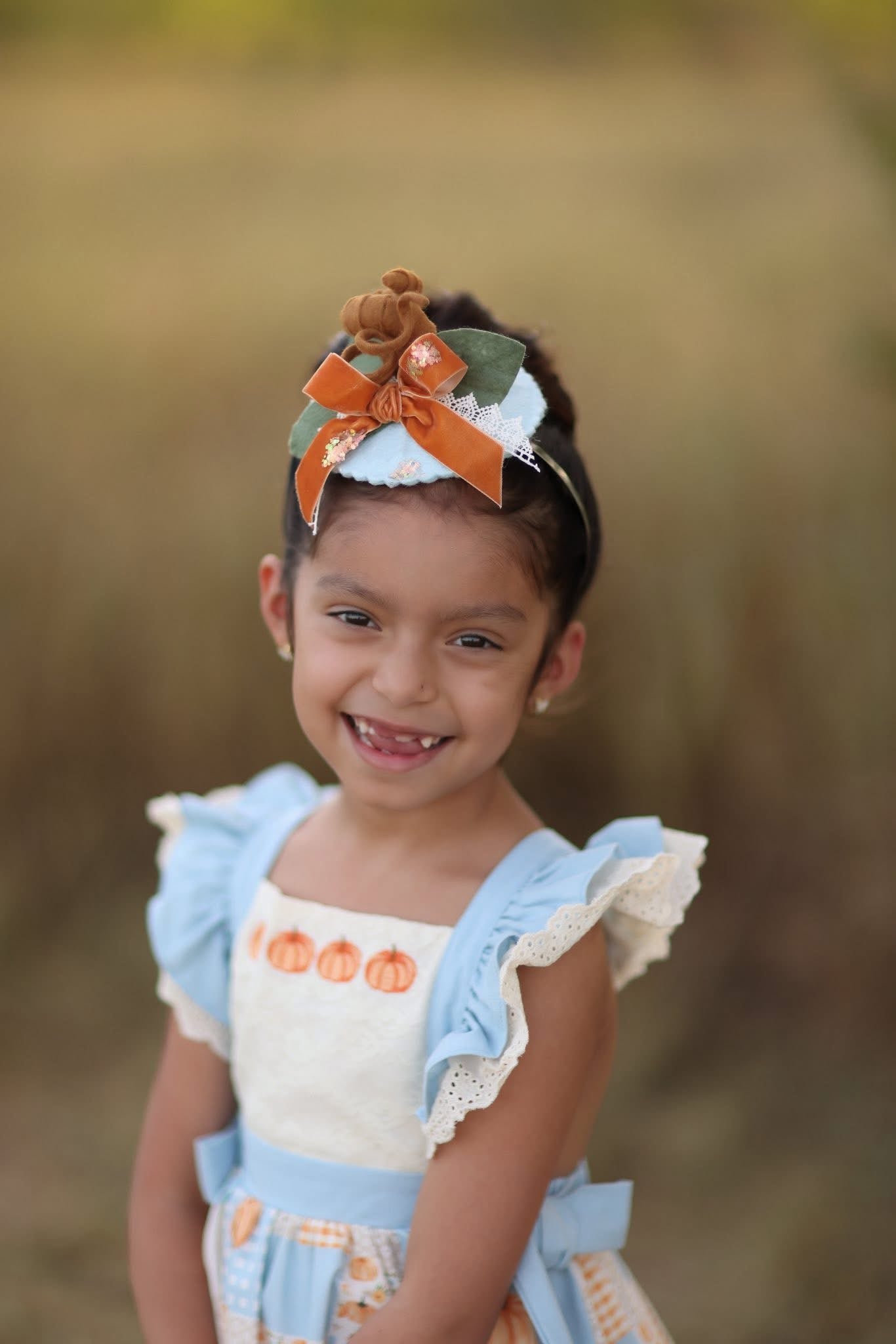 Baby Blue Pumpkin Topper