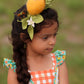 whole Orange Fascinator