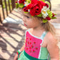 Watermelon Slice Floral Halo