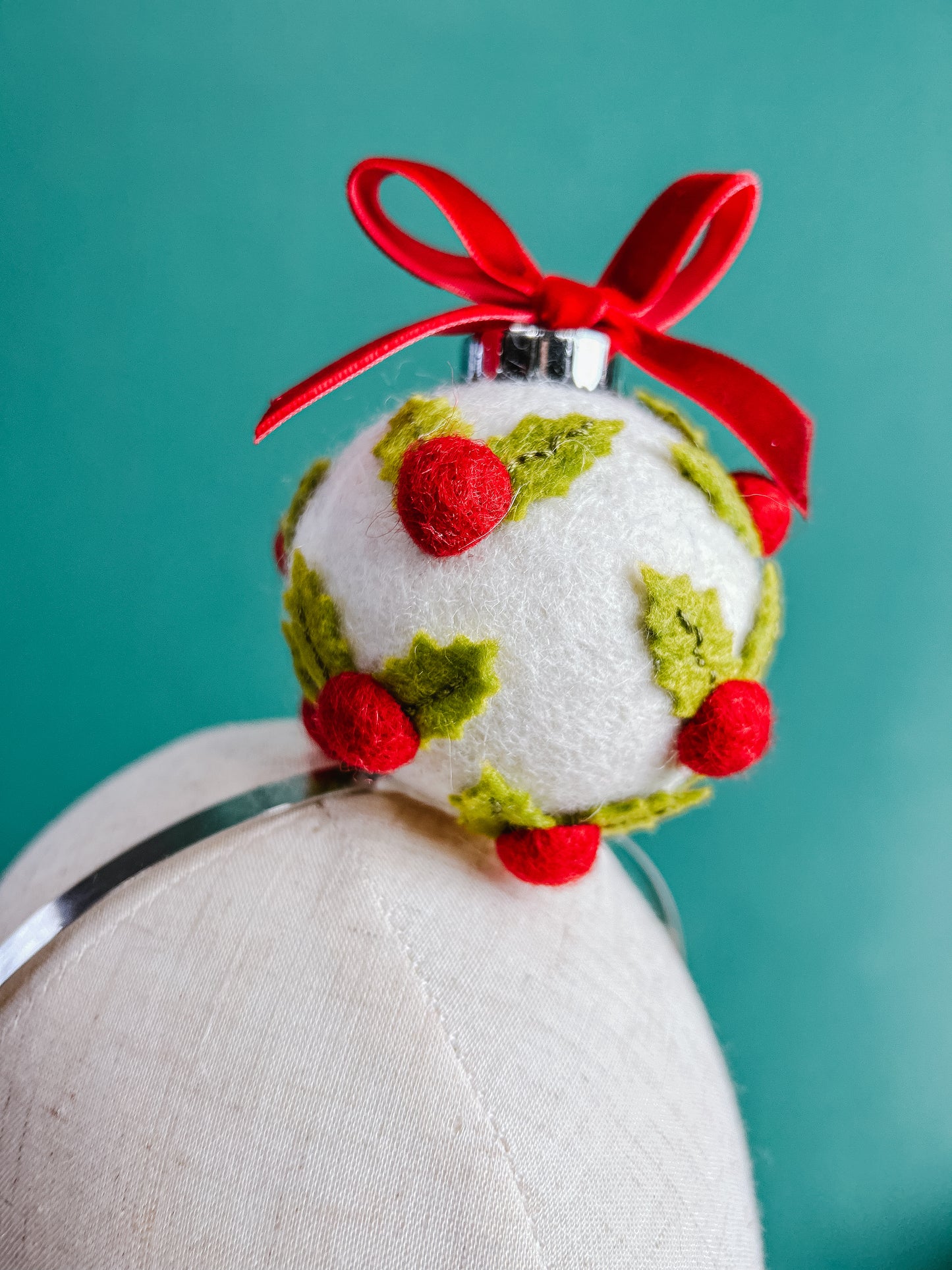 Holly Berries Ornament Headband