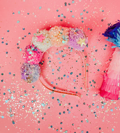 Small Pompom Headpiece