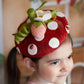 Strawberry Round  Fascinator