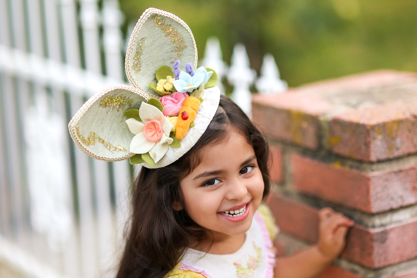 Fancy Spring Bunny Ears Headpiece