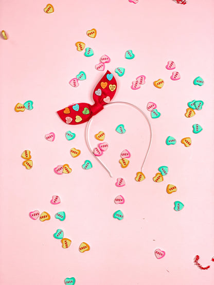 Mini Olivia Conversation hearts Bow