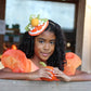 Orange Fascinator