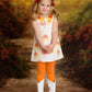 Felted Candy Corn Piggy Set